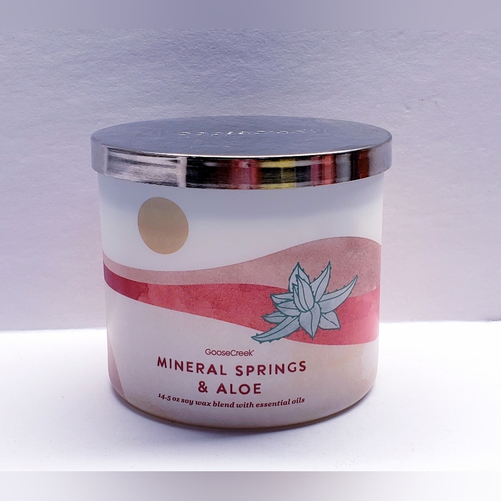 Goose Creek MINERAL SPRINGS & ALOE Large 3-Wick Candle, 14.5 oz